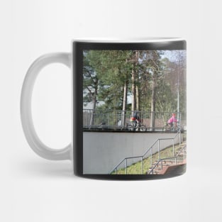 Cycle and stay fit during lockdown greeting card Mug